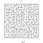 Labyrinth Vorlage für Kinder – Kirsche & Eis