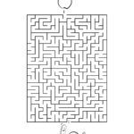 Finde den Weg durch das Labyrinth - Apfel & Wurm