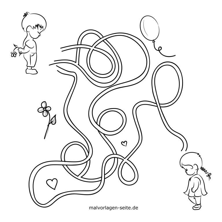 Labyrinthe für Kinder zum Ausdrucken - Kostenlos rätseln