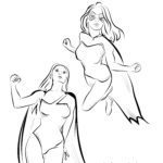 Malvorlage Superheldinnen