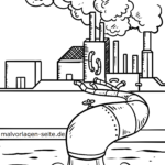 Malvorlage Umweltverschmutzung