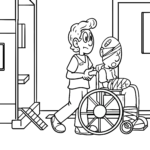 Ausmalbild Krankenpfleger