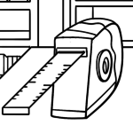 Malvorlage Werkzeug - Maßband