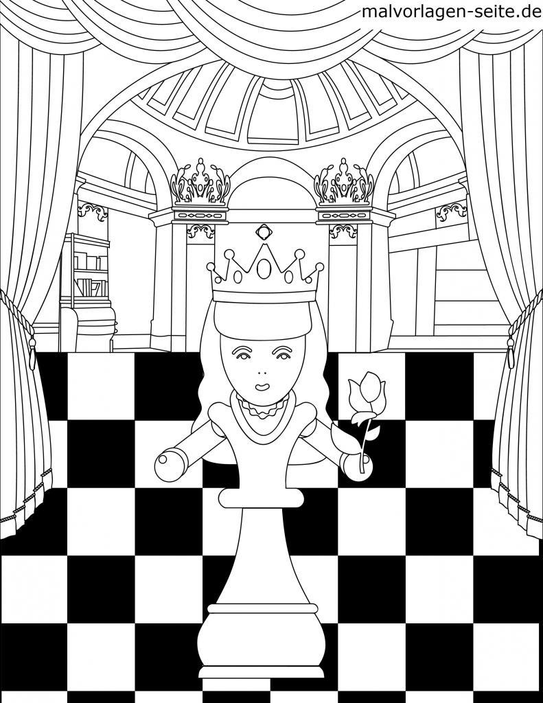 Ausmalbilder Schach spielen Kostenlose Ausmalbilder