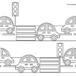 Malvorlage für kleine Kinder - Straßenverkehr
