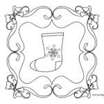 Malvorlage Weihnachten Malvorlage Weihnachten - Socken
