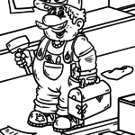 Malvorlage Handwerker