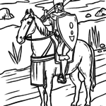 Malvorlage Ritter