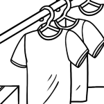 Malvorlage Kleidung - T-Shirts