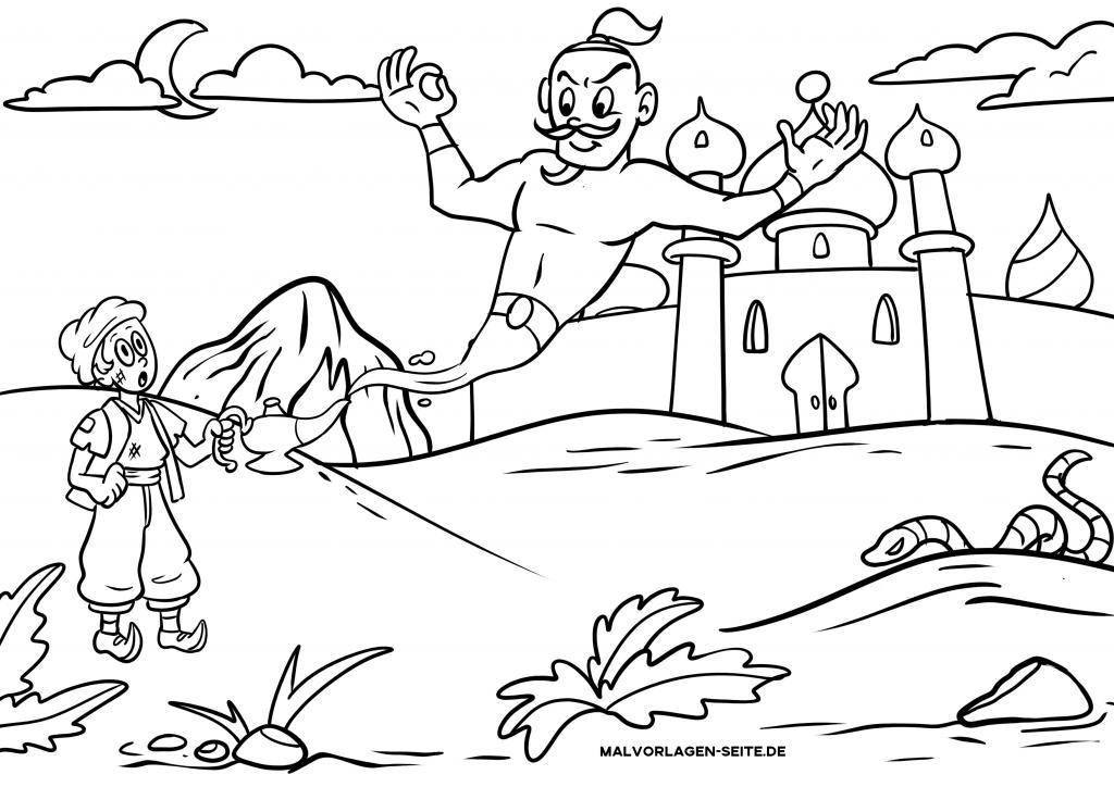 Ausmalbilder Märchen kostenlos drucken und ausmalen