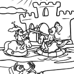 Malvorlage Ritterturnier