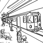 Malvorlage U-Bahn