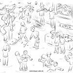 Suchbild für Kinder - Such die Maus