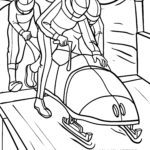 Malvorlage Bobfahren - Bobsport