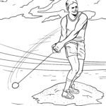 Malvorlage Hammerwurf Leichtathletik