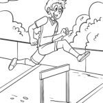 Malvorlage Hürdenlauf | Leichtathletik Sport Malvorlage Hürdenlauf Leichtathletik