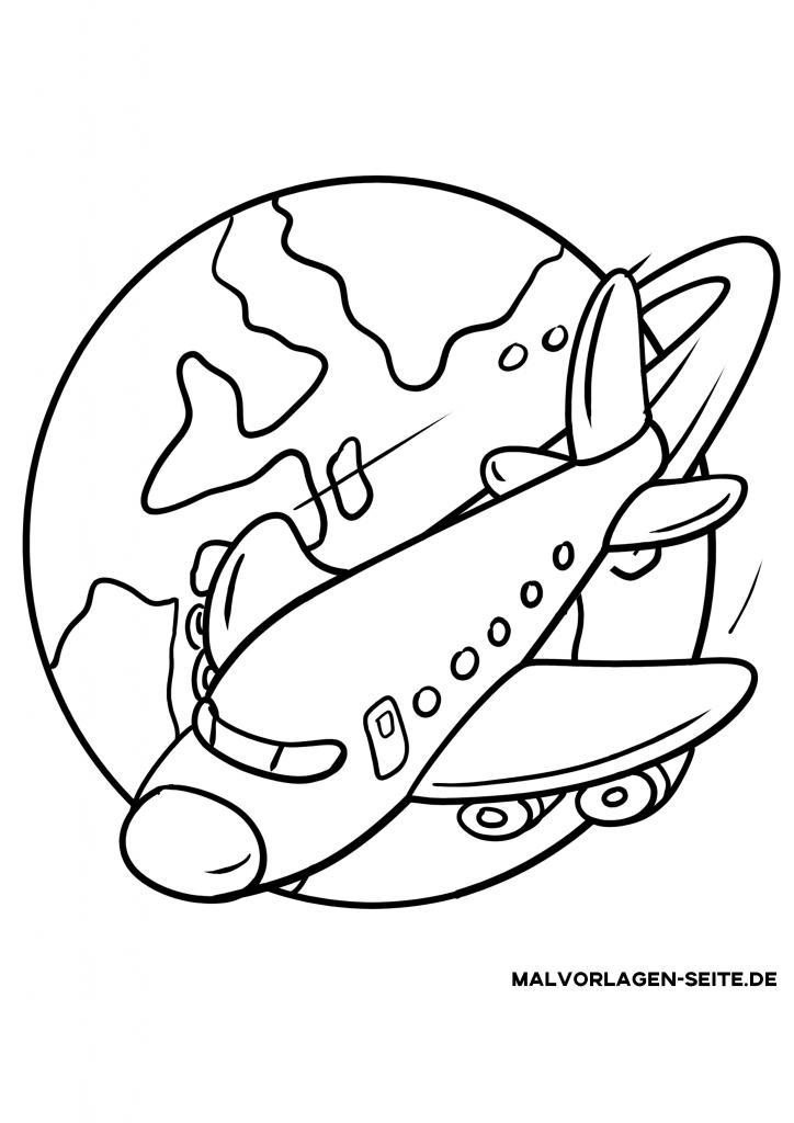 Ausmalbilder Flugzeuge Kostenlos Herunterladen Und Ausmalen