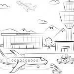 Suchbild für Kinder - Flughafen