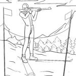 Malvorlage Biathlon