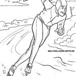 Malvorlage Eisschnelllauf