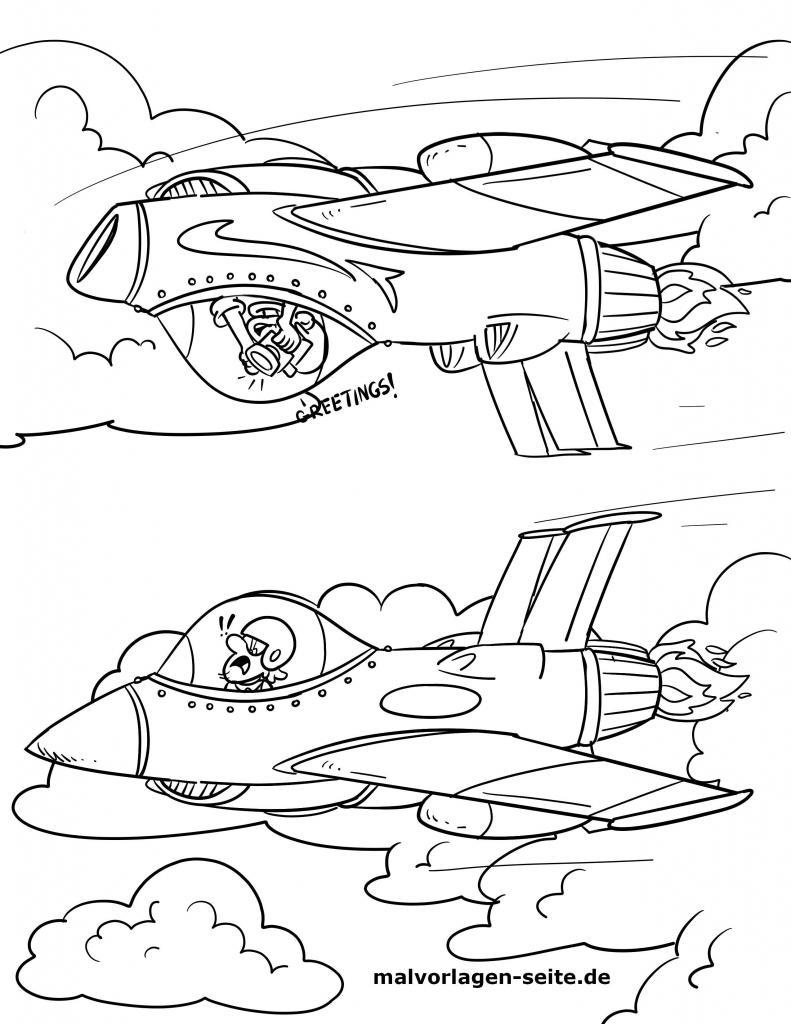  Ausmalbilder Flugzeuge kostenlos herunterladen und ausmalen Motiv 