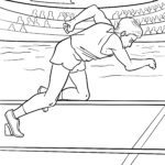 Malvorlage Sprinter beim Start