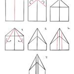 Faltanleitung Papierflieger falten