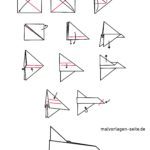 Faltanleitung Papierflieger falten
