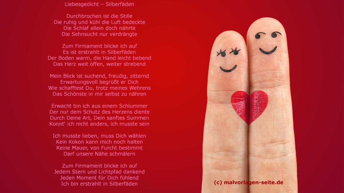 Schönes Liebesgedicht - Silberfäden - Gedicht über die Liebe