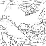 Malvorlage Drachenfliegen / Drachenflieger