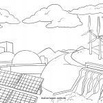 Malvorlage Arten der Energiegewinnung zum Ausmalen