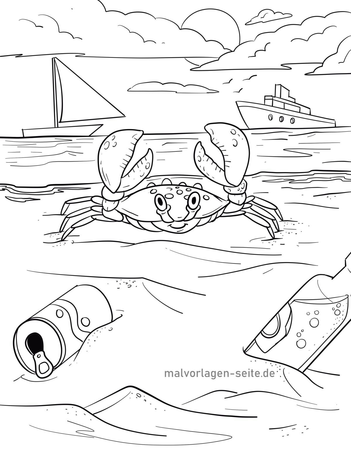 Malvorlage Krabbe