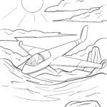 Malvorlage Segelflugzeug