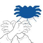 Schattenfigur / Handschatten Spinne