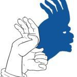 Handschatten Schattenfigur Indianer Schattenfigur / Handschatten Indianer