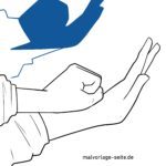 Schattenfigur / Handschatten Schnecke