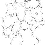 Deutschland Karte mit Bundesländern blanko