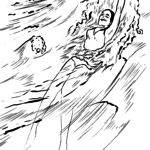 Malvorlage Schwimmen Rückenschwimmen