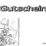 Gutschein Vorlage Pizza essen gehen