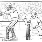 Malvorlage Cricket | Sport Malvorlage Cricket
