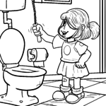 Malvorlage Auf die Toilette gehen