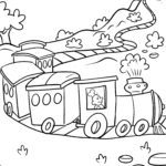 Malvorlage Eisenbahn zum Ausmalen