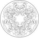 Mandala Dinosaurier zum Ausmalen - Dino Bilder