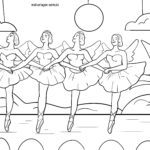 Malvorlage Ballett kostenlos ausmalen - Gratis Ausmalbild Ballerina