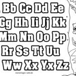 Buchstaben zum Ausmalen für Kinder