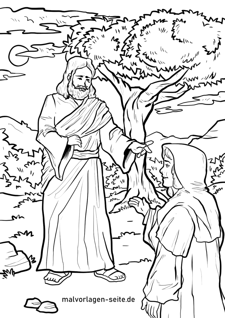  Malvorlage Geburt Jesus - Weihnachten - Jetzt kostenlos herunterladen Illustration 