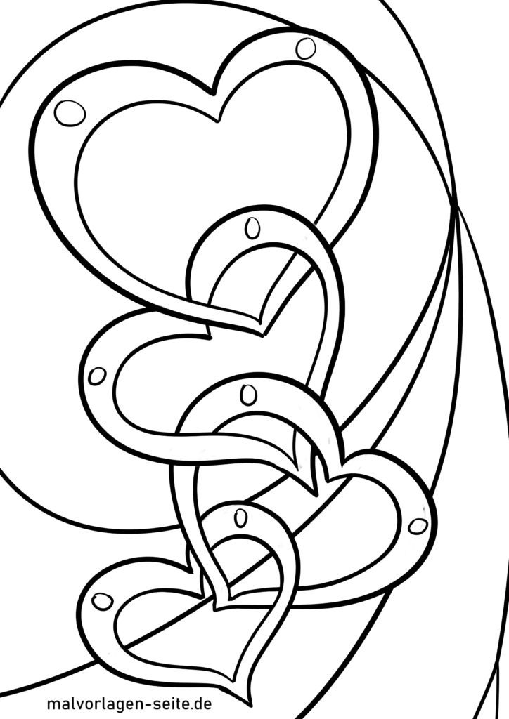  Foto zu Malvorlage Herz - Jetzt kostenlos herunterladen 