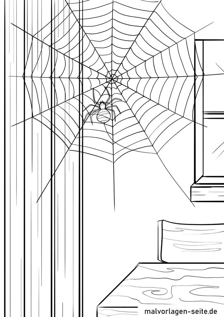 Malvorlage Spinne Kostenlose Ausmalbilder