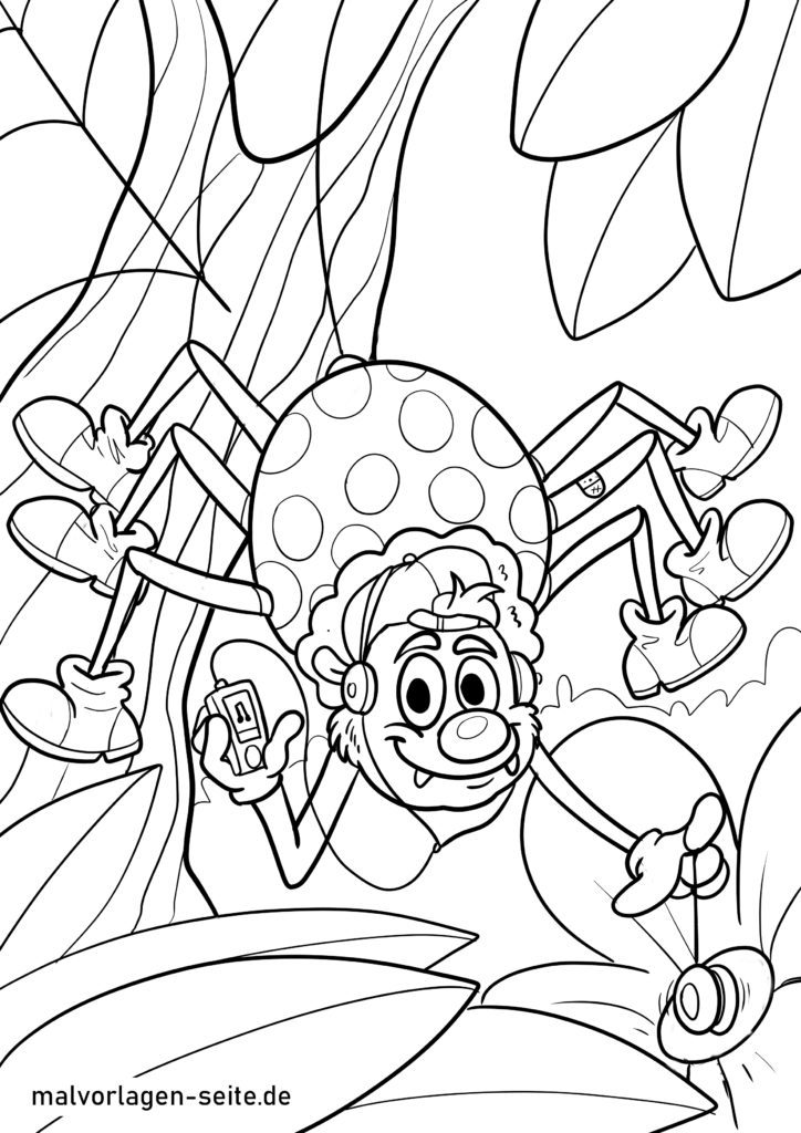 Malvorlage Spinne Kostenlose Ausmalbilder