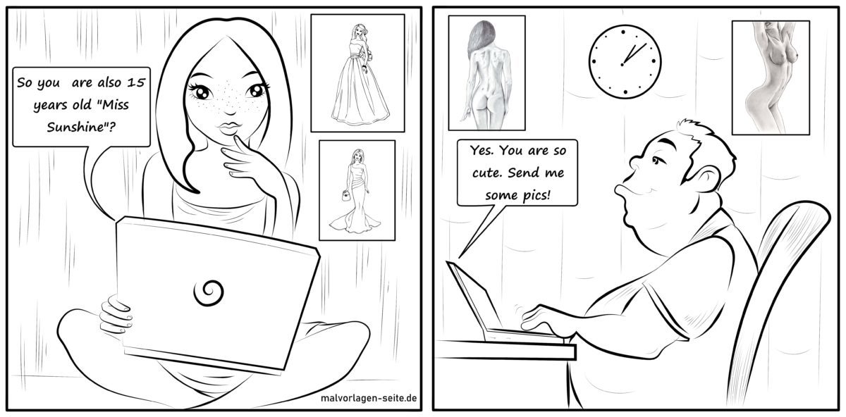 Ausmalbild Stoppt Pädophile kostenlos herunterladen Ausmalbild Stoppt Pädophile kostenlos herunterladen